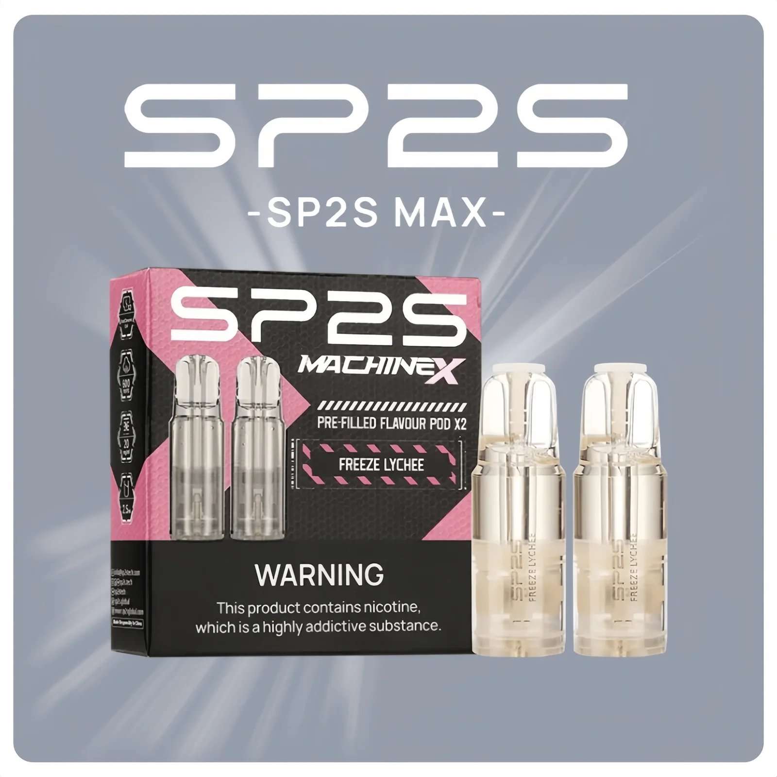compressed_SP2S-MAX-煙彈.jpg SP2 MAX 煙彈 | SP2S MAX 煙彈口味推薦 | 適配SP2S MAX 主機 | 10種口味可選 | 4ml巨大容量煙蛋 2顆裝-陶瓷霧化芯:圖片 1
